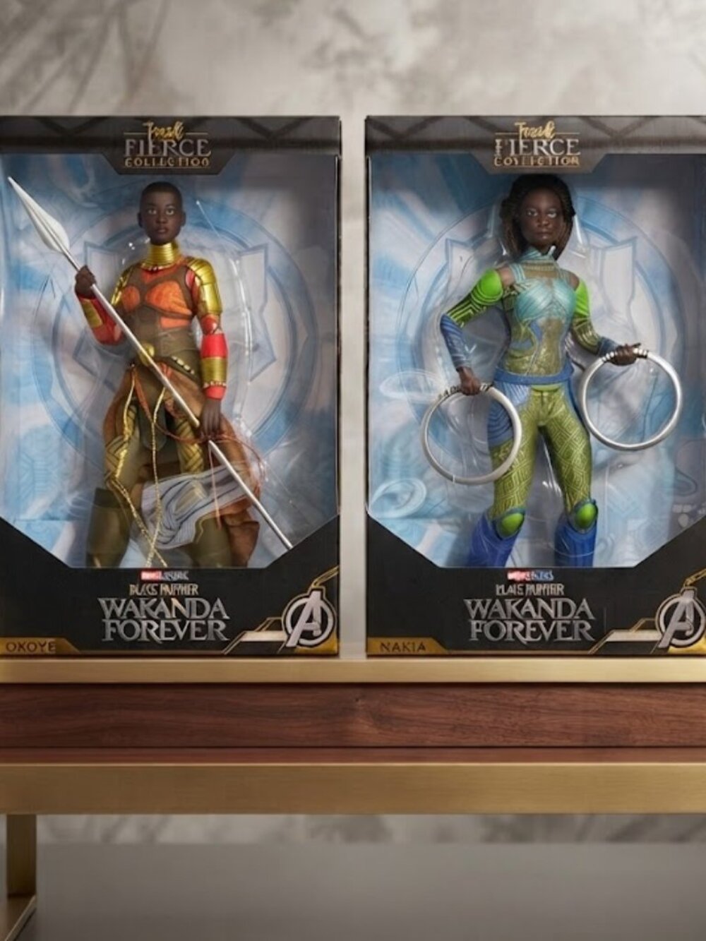 NIB Marvel Black Panther Wakanda Forever Okoye & Nakia Doll Lot